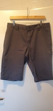 Dickies Vintage Grey Charcoal Slim Fit Shorts W34