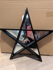 Black Framed Pentagram Mirror
