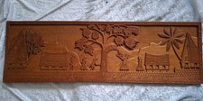 Wood Carved Tribal Wall Art