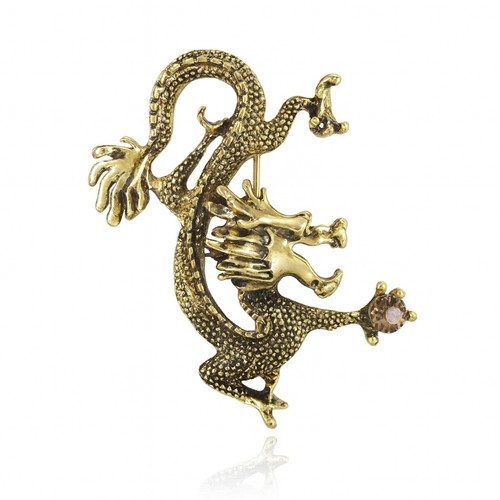 Vintage gold tone dragon - vintage,