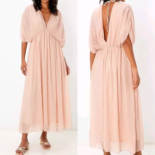 Zara pleated flowy midi - midi, maxi