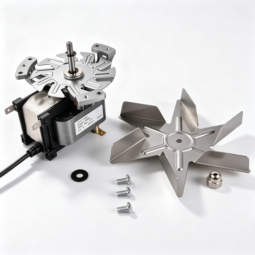 Oven fan motor with impeller - oven,