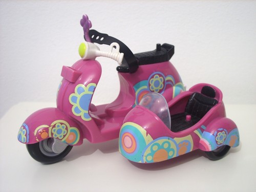 Blythe doll pink scooter - doll,