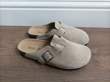 BIRKENSTOCK BOSTON SUEDE CLOGS