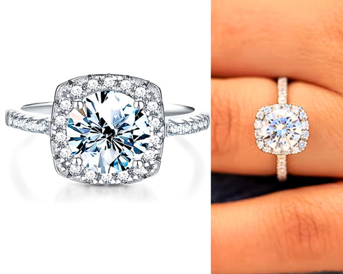 Genuine moissanite ring - genuine,
