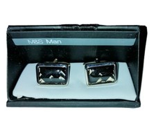 Cufflinks Silver Black