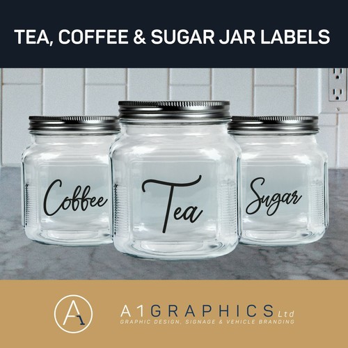 Jar stickers glass - jar, labels
