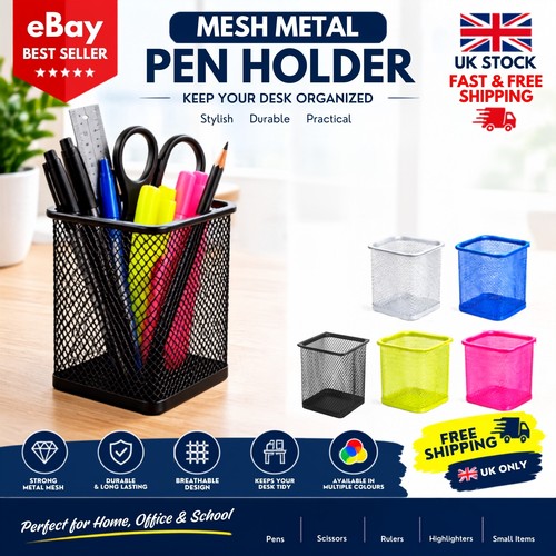 Desk tidy mesh pen - pen, holder