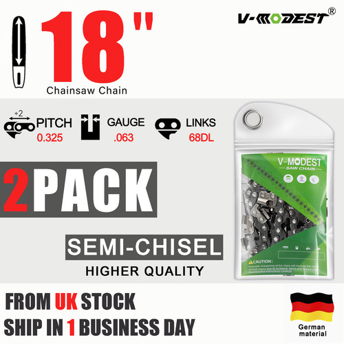 2pack chainsaw chain - 18", fits