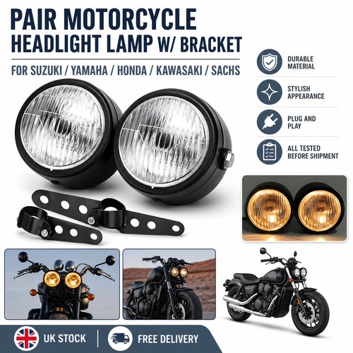 Round twin headlight - round,