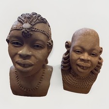 2 X Vintage Clay African