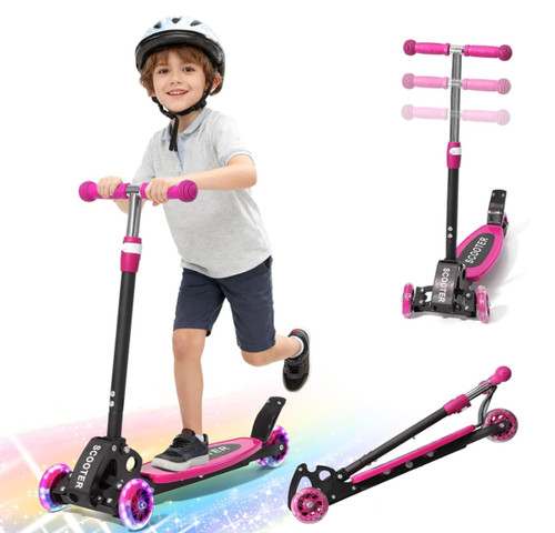 Kids wheel pink led - led, scooter