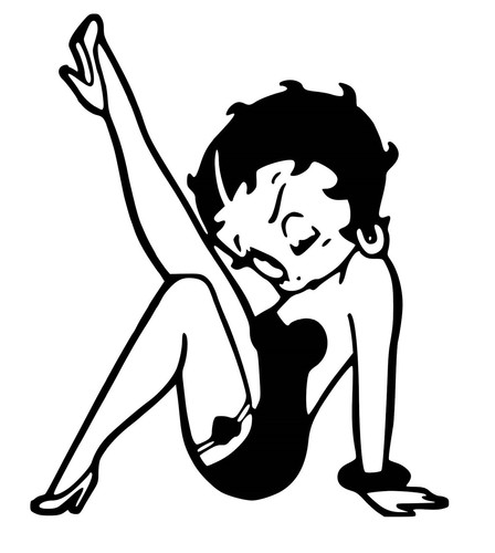 Betty boop vinyl decal - betty, /
