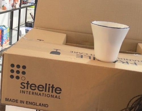 Blue dapple stack bowls - blue,