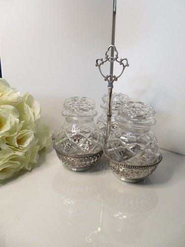 Antique victorian cruet set - cruet,