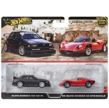 Hot Wheels Premium Alfa Romeo 155 V6 TI and '69 Alfa Romeo 33 Stradale 2 Pack