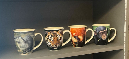 Set ceramic animal print - of,