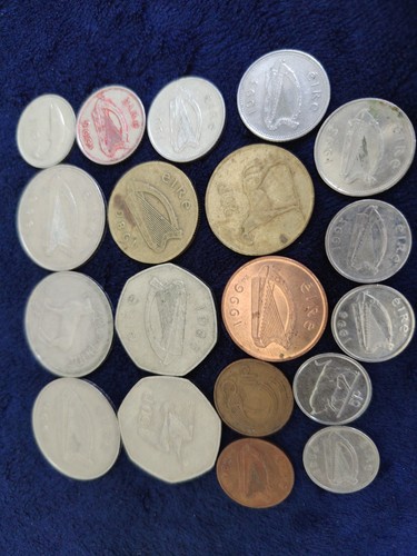 Old irish coins - coins, total,job