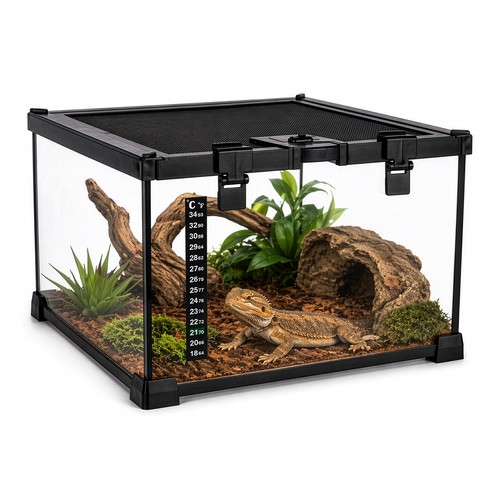 Glass reptile terrarium - glass,