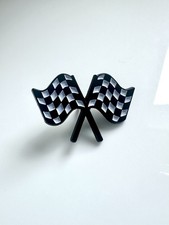 Chequered Racing Flags Enamel Pin Badge – Motorsport Formula 1 F1 Lapel Brooch