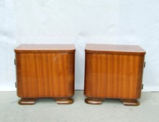 Pair art deco bedside - of,