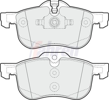 Front brake pad set - brake, mg