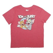 TOM AND JERRY Mens Red Graphic