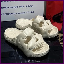 Skull Design Men Slippers Y2K