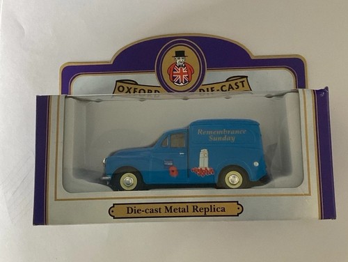 Oxford diecast blue van - oxford,