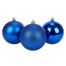 3Pcs Large Dark Blue Baubles