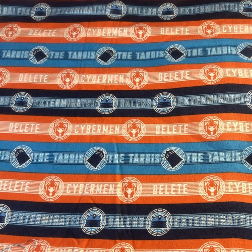 Doctor who flannel fabric - doctor,