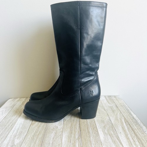 Frye tall black leather - frye,