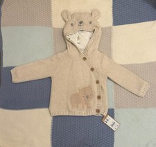 Knitted Bear Cardigan Size 3-6