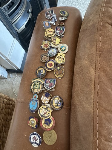 Multiple bowls badges - bowls, 1950s-