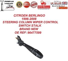 WIPER STALK FOR CITROEN BERLINGO 1996-2008 STEERING COLUMN CONTROL SWITCH NEW