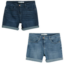 Ladies N@@t Boy Shorts Blue Black Sizes 6 - 20