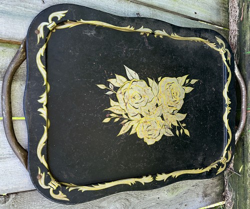 Vintage metal lap bed - metal,