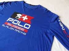 2XLT Ralph Lauren 55" NNT Royal Blue cotton Polo Ski Logo L/S T-shirt - v.rare!