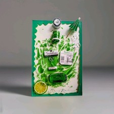 Broken bottle art - bottle, resin