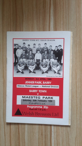 Barry town maesteg park - v,