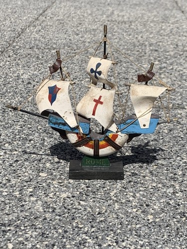 Vintage wooden souvenir ship - souvenir,