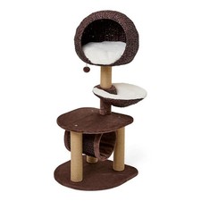 Cat Hideaway Tower Tall Brown