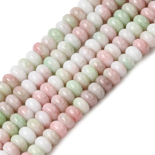 100 5mm glass rondelle seed - glass,