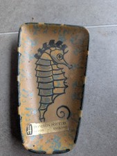 Honiton Pottery Vintage Hand Painted Seahorse Oblong Dish Bowl