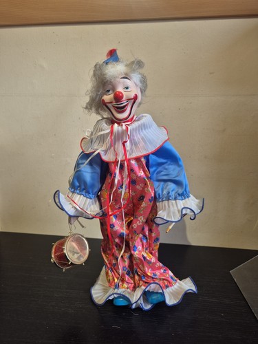 Vintage porcelain clown - vintage,