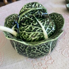Vintage Majolica Savoy Cabbage