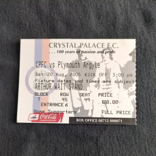 Crystal palace plymouth - crystal, vs