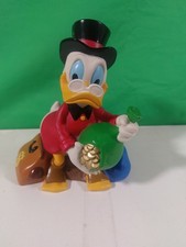 Disney Scrooge Mcduck Money Bags Coin Bank Bullyland PiggyBank - Rare 