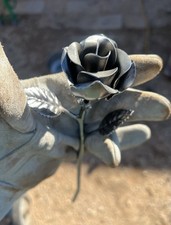 hand crafted welded, metal