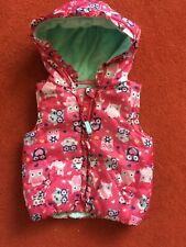 Tu Girls Printed Hooded Gilet Body warmer Jacket 1-1 1/2 Years